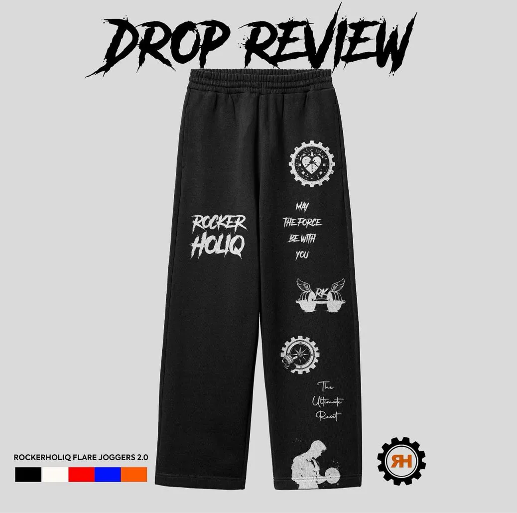 The ROCKHERHOLIQ Flare joggers 2.0